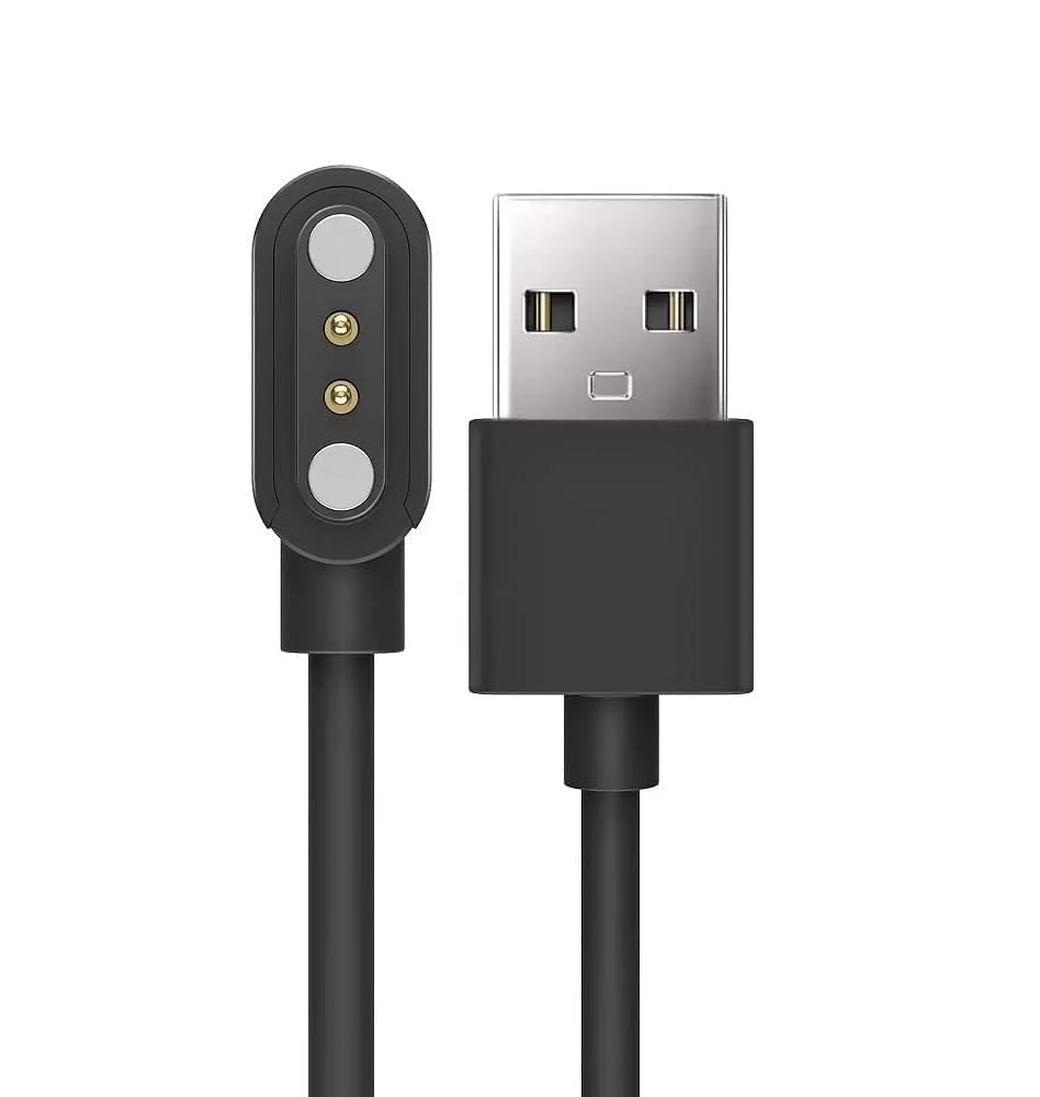 DUETMI Fire-Boltt Ring Smart Watch Usb Charger Magnetic Charging Cable Adapter Compatible For Fire-Boltt Smartwatch, Black