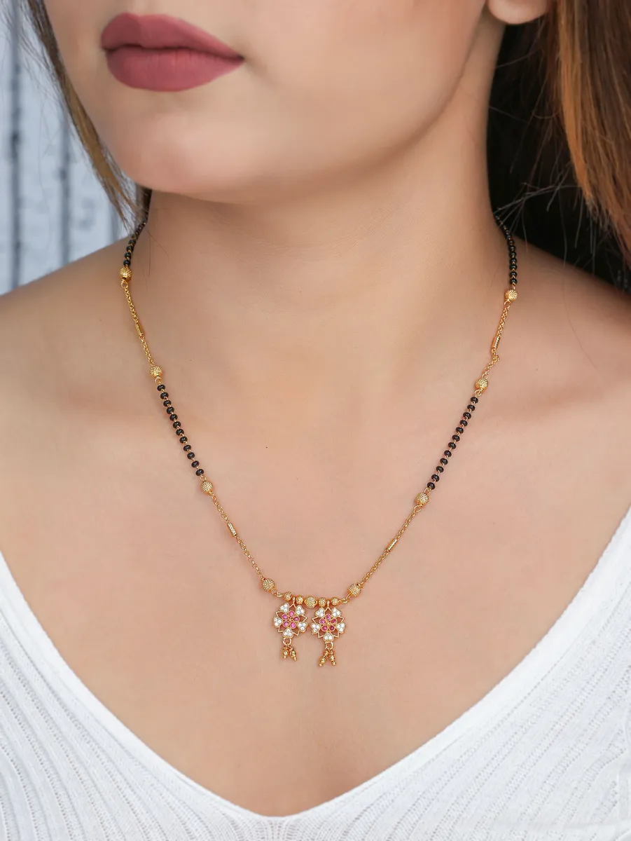 Buy 1 Get 1 Free - Twin Floral Charm Mangalsutra