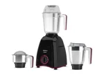 Havells KLASSIC 750W 3 Jar Mixer Grinder, 304 Rust Resistant SS Blades |Bigger Size Jars with break Resistant polycarbonate Transparent Lids with Hands free Twist & Lock Mechanism (Black)