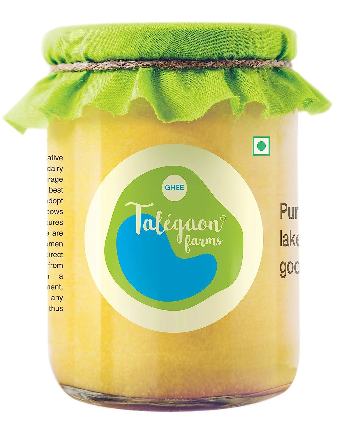 Talegaon Farms Pure Cow Ghee | Vedic Bilona Method - 500ml Glass Bottle