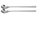 Siddhivinayak handicraft Stainless Steel Mixing Stirring , Soda , Long Tea Coffee Ice Cream , Milkshake , Bournvita/Horlicks Spoon, Cocktail Bar 8" Handle : Set of 2