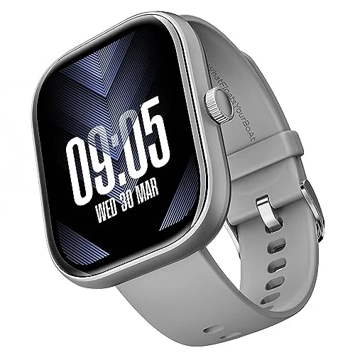 boAt Wave Sigma Smartwatch with 2.01" HD Display,Bluetooth Calling, Coins, DIY Watch Face Studio, 700+ Active Modes, HR&SpO2 Monitoring, Energy and Sleep Scores,IP67(Cool Grey)