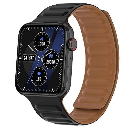 Fire-Boltt Visionary Pro 1.78" AMOLED Bluetooth Calling Smartwatch with 368 * 448 Pixel Resolution, Rotating Crown & 60Hz Refresh Rate 100+ Sports Mode, TWS Connection, Voice Assistance (Black)