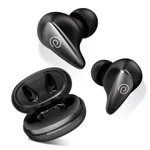 pTron Bassbuds Wave with TruTalk AI-ENC Calls, Movie/Music Modes, Deep Bass, BT5.3 Wireless Headphones, 40Hrs Combined Playtime, in-Ear TWS Earbuds, Touch Control & Typ-C Fast Charging & IPX4 (Black)