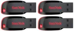 SanDisk Blade Sdcz50-008G 8Gb Pen Drive, Pack Of 4 (Red & Black), Usb2.0