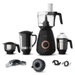 PHILIPS Mixer Grinder 3-in-1 750 Watt (Mixer Grinder + Juicer + Food Processor) 4 Jar, (HL7707/01) (Indian Plug)