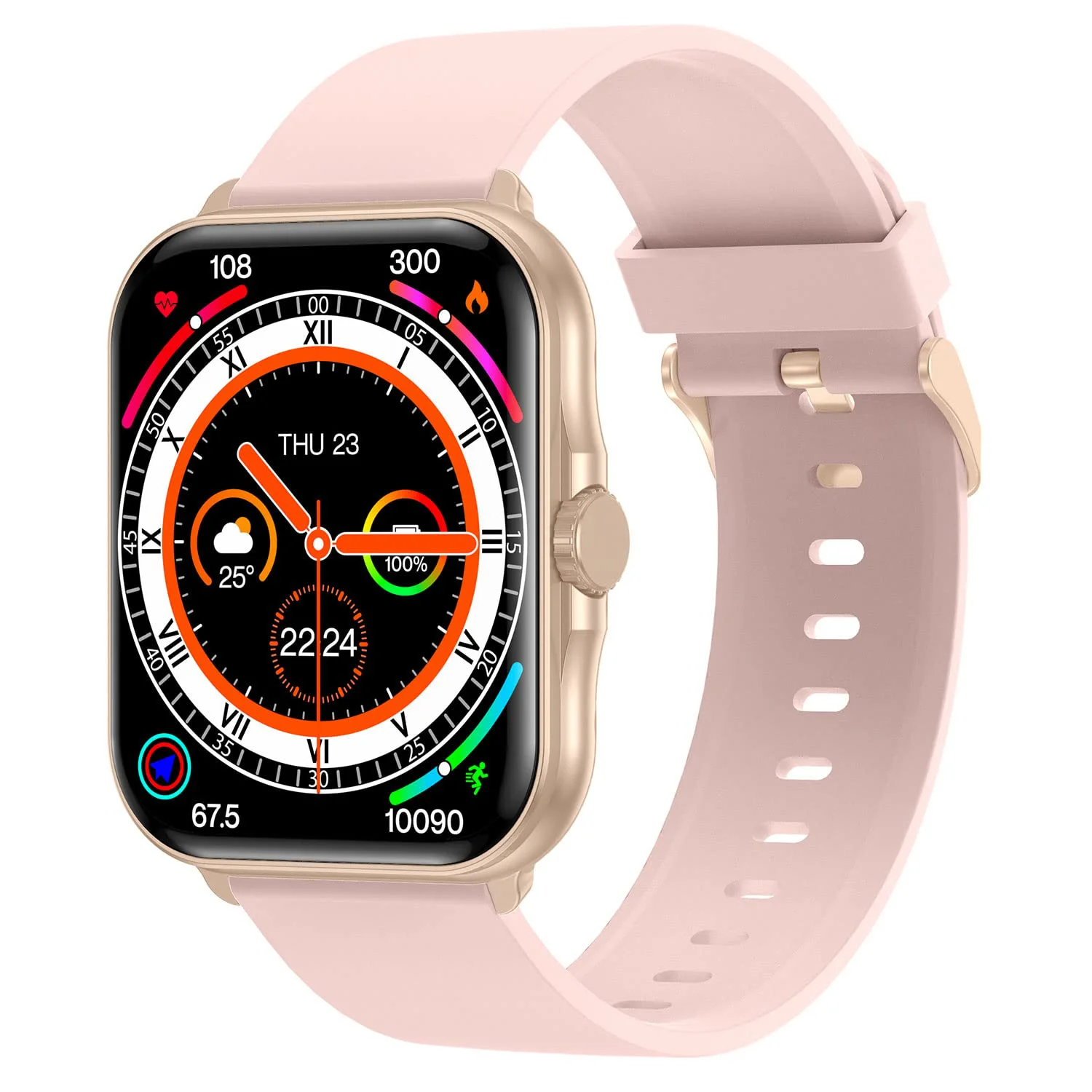Fire-Boltt Eterno 1.99" Largest Display, Bluetooth Calling Smartwatch with 1184mm Display Area, AI Voice Assistant, 120+ Sports Modes (Yoga) with Smart Split Screen to Toggle between functions, Gaming on the Wrist