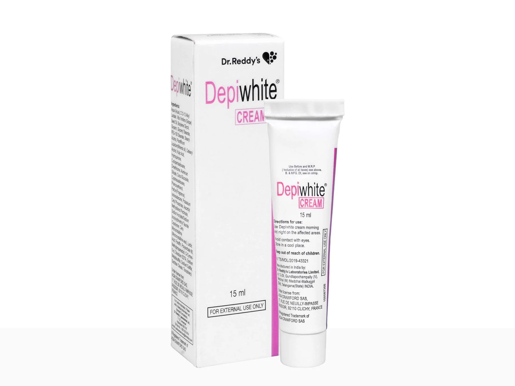 2x Depiwhite Cream 15 ml - Pack of 2