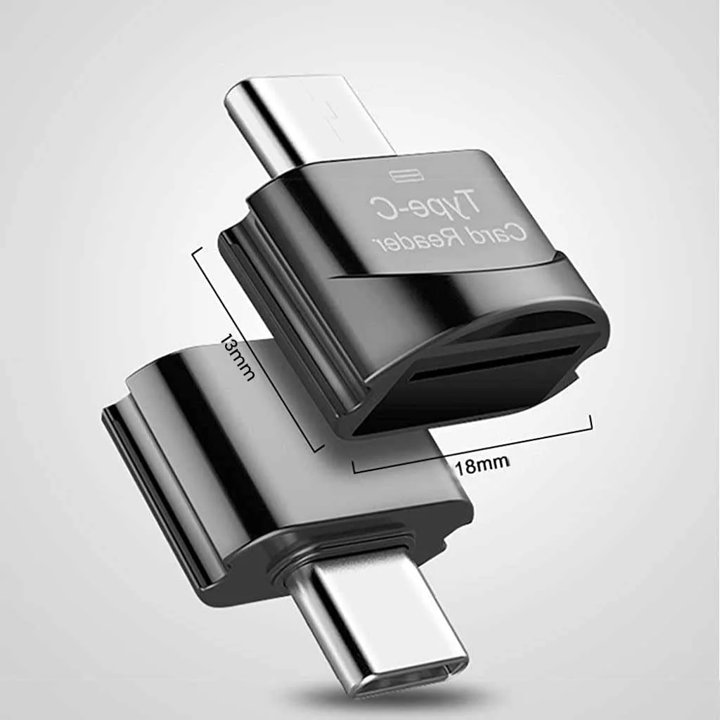 Verilux® Micro SD Card Reader Mini Type C Card Reader TF Card Reader with Keychain USB C to Micro SD SDHC SDXC OTG Memory Card Reader Compatible with Laptops, MacBook, Samsung Galaxy Note 20 S20 - image 4