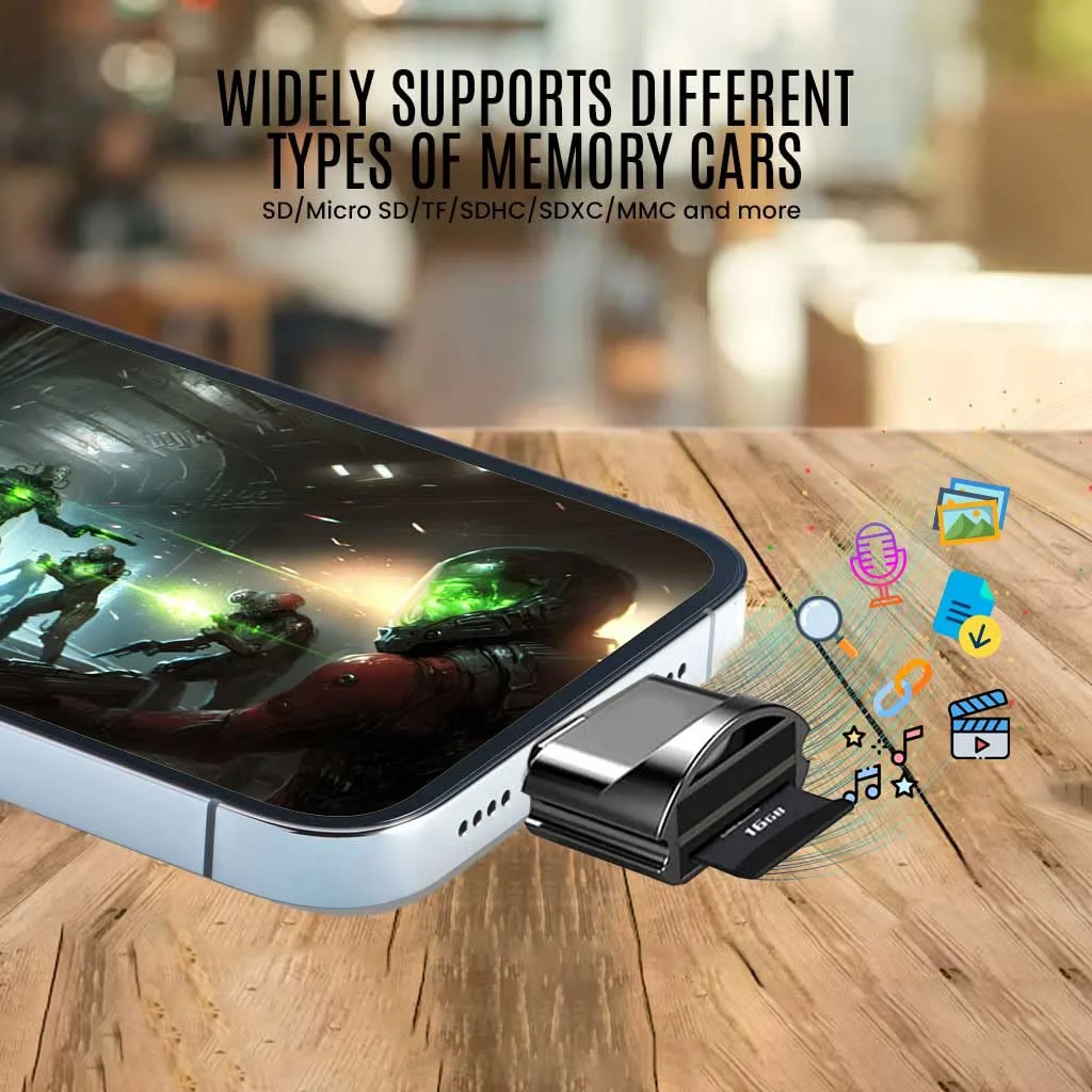 Verilux® Micro SD Card Reader Mini Type C Card Reader TF Card Reader with Keychain USB C to Micro SD SDHC SDXC OTG Memory Card Reader Compatible with Laptops, MacBook, Samsung Galaxy Note 20 S20 - image 5