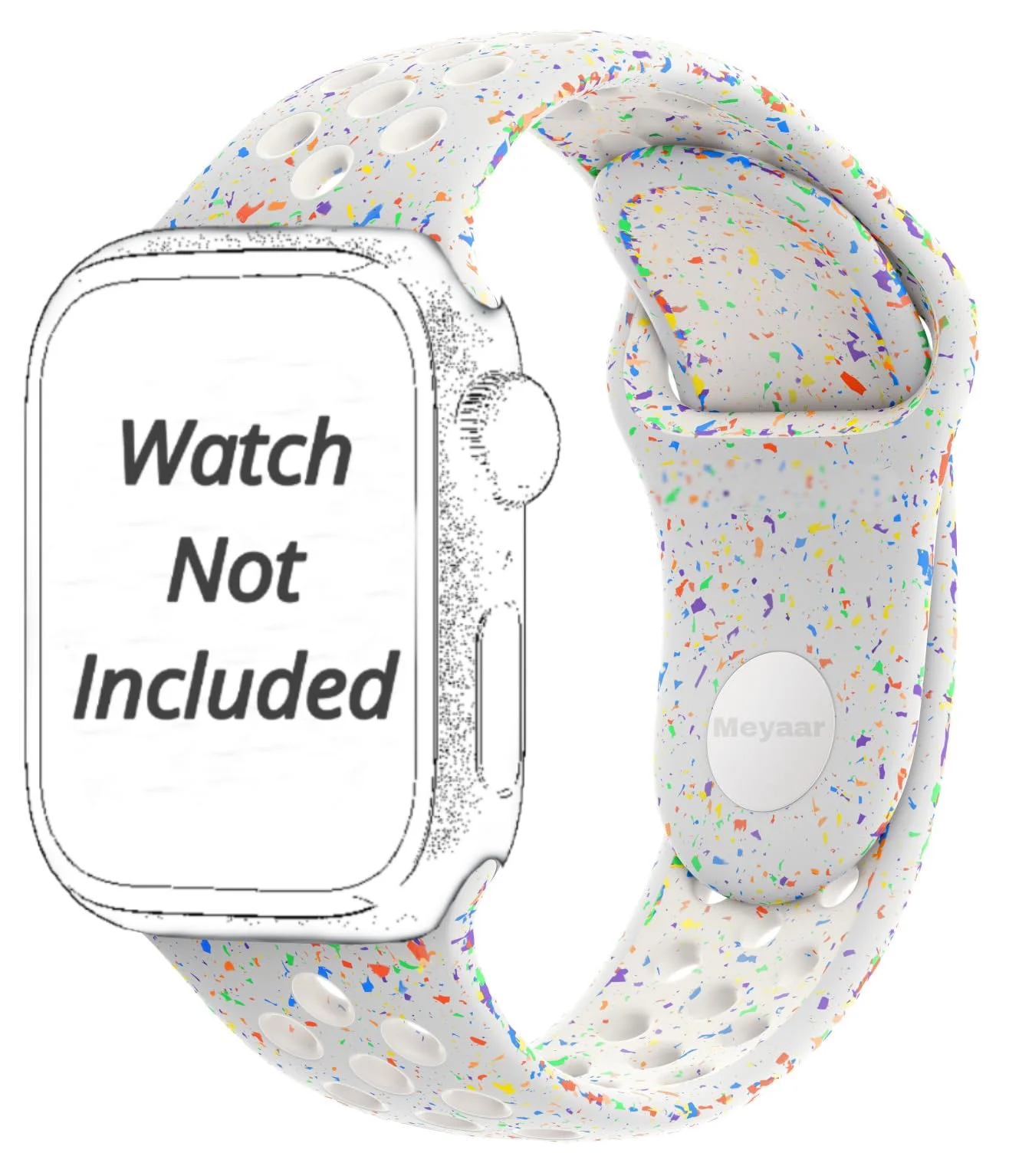 Meyaar Silicone Strap Compatible with Compatible with Firebolt Ring/ Ring Plus/ Ring Pro/ Visionary/ Fire-Boltt Call/ Fire-Boltt Vogue / Peble Frost/ Cosmos Engage/ Cosmos Grande/Hammer Ace 3.0/ Hammer Pulse X/ Hammer Pulse Ace Pro / Hammer Ace Ultra (Wat