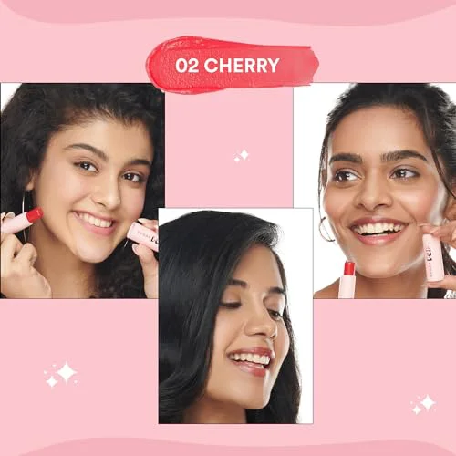 SUGAR POP Nourishing Lip Balm, 4.5g - 02 Cherry (Cherry Red) Tinted Lip Moisturizer For Dry & Chapped Lips Enriched With Castor Oil, SPF Infused Lip Care For Women - image 4