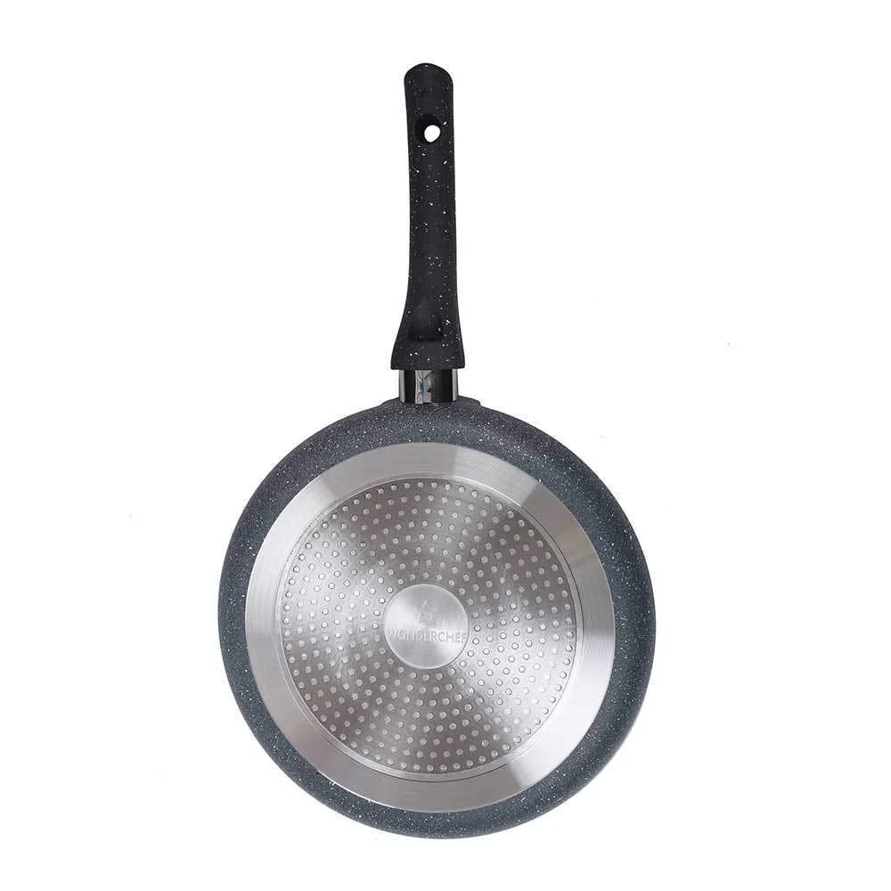 Wonderchef Granite Forged Non-Stick and PFOA-Free Aluminium Indian Cooking Dosa Tawa Crepe Pan, 24 cm Pan, Grey - image 3
