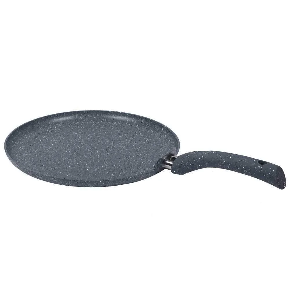 Wonderchef Granite Forged Non-Stick and PFOA-Free Aluminium Indian Cooking Dosa Tawa Crepe Pan, 24 cm Pan, Grey - image 5