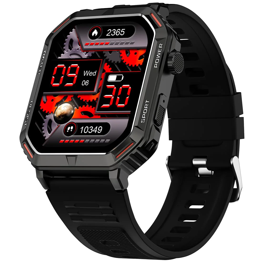 Fire-Boltt Strike Smart Watch 1.95” AMOLED Display, 800 NITS Brightness, 123 Sports Modes, Bluetooth Calling, Always On Mechanism