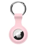 SQUIF Airtag Case for Airtags Silicone Case Protective Cover for Airtag Device Keychain Protection (Pink)