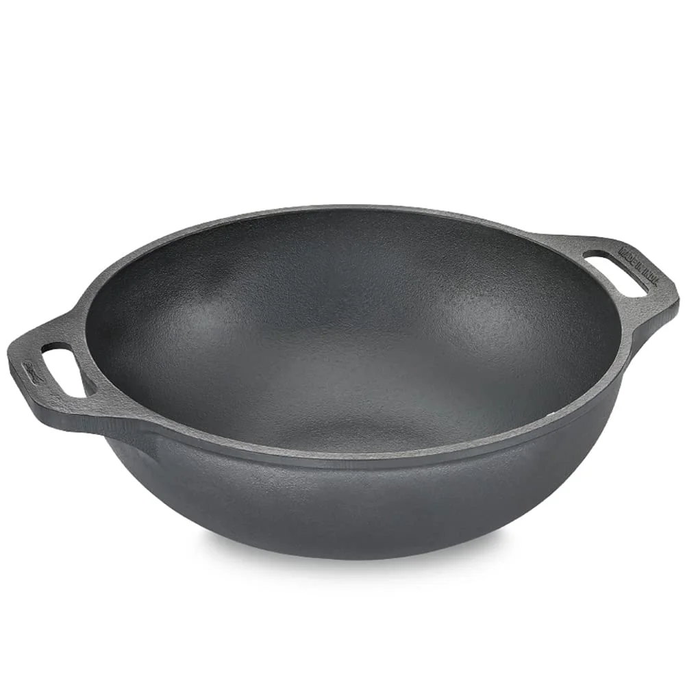 Prestige Cast Iron Kadai, 260 mm (Black) - image 2