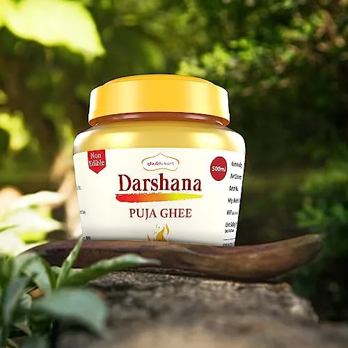 Shubhkart Darshana Puja Ghee - 500 ML for Daily Puja, Festivals| Puja Deepam Oil (Ghee for Pooja) Puja Ghee for Diya or lamp and Wicks or Batti | Rich in Aroma - 500ml Jar Pack | Non-Edible - image 4