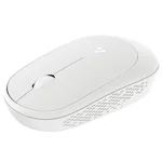 Ambrane SliQ Wireless Optical Mouse with 2.4GHz, USB Nano Dongle, 3 Keys with Silent Clicks, 1200 DPI, Comfortable Grip (Grey)