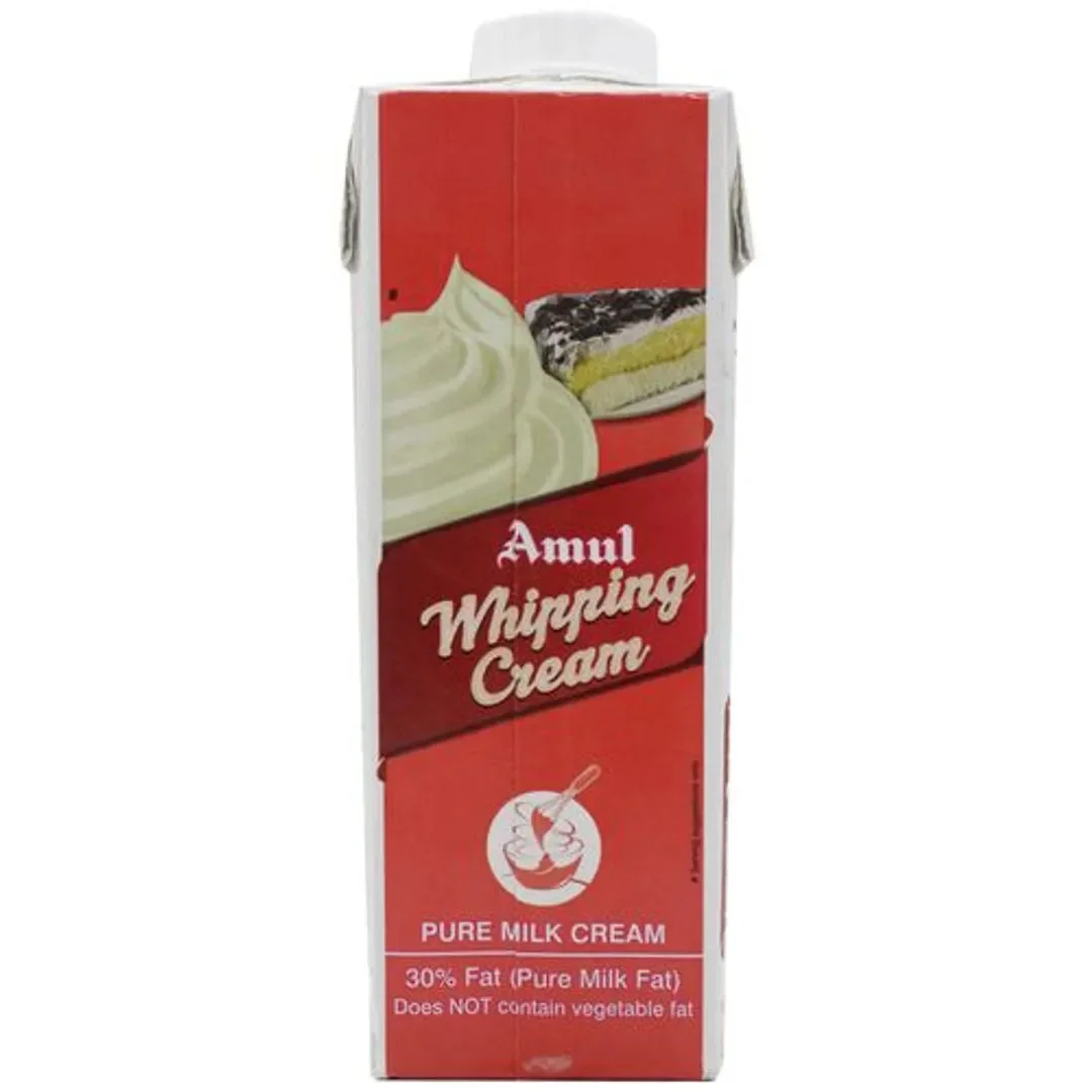 40x Amul Pure Milk Whipping Cream, Pack of 40 - 250 ml each