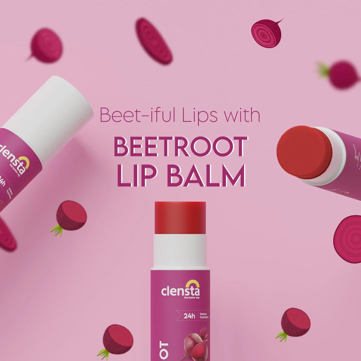 Clensta Beetroot Lip Balm With Hyaluronic Acid Spf 30 With Beetroot & Hyaluronic Acid For Moisture, Hydrates & Lightens Dark Lips For Women & Men 5gm - image 5