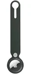 Bounceback Premium P.U Leather Loop Hook for Case Cover Holder for Apple Airtag 2021- Green