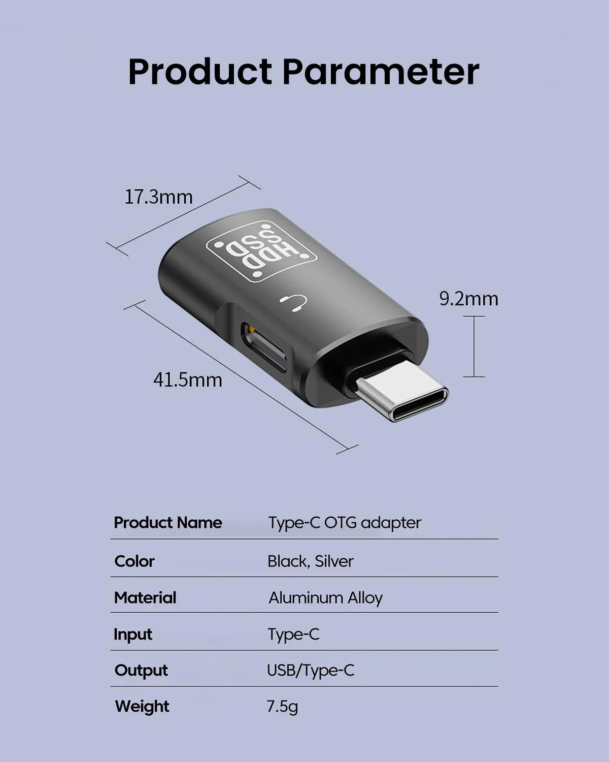 Verilux® USB 3.0 to Type C Adapter Fast Data Transfer OTG Dual Type C to USB Female Converter for iPhone 15/15 Pro/15 Pro Max/15 Plus MacBook Laptop USB Flash Drive Headphone - image 3
