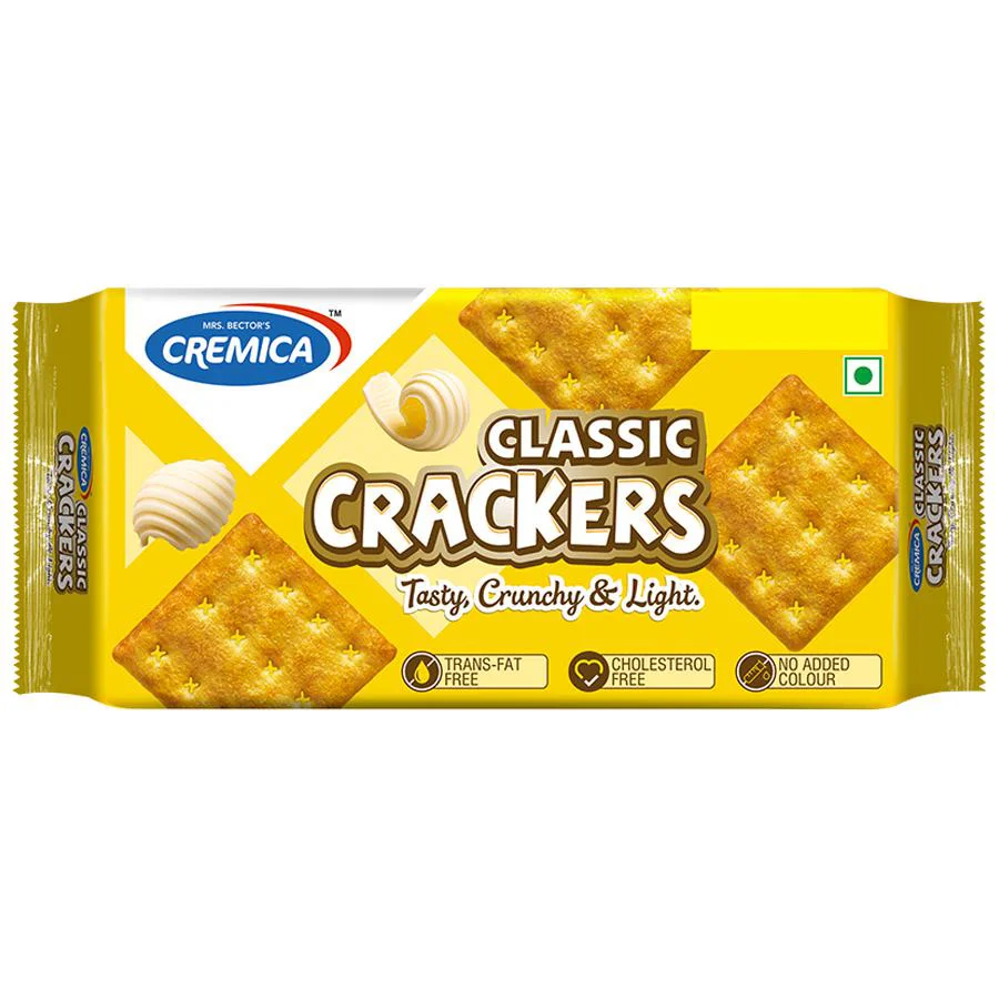 10x Cremica Classic Cracker - Tasty, Crunchy & Light Biscuits, 120 g each, Pack Of 10