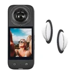 Verilux® 2Pcs HD Lens Cover for Insta360 One X3 Camera, Insta 360 One x3 Phone Lens Cap Camera Lens Protector, Dust Proof Anti-Scratch Protective Cover, Not Included Insta360 One X3 Camera