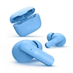 pTron Bassbuds Duo in-Ear Wireless Earbuds, Immersive Sound, 32Hrs Playtime, Clear Calls TWS Earbuds, Bluetooth V5.1 Headphone, Type-C Fast Charging, Voice Assist & IPX4 Water Resistant (Blue Matt)