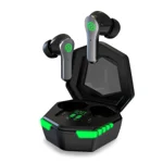 PTron Bassbuds Rush Bluetooth True Wireless in Ear Earbuds with Mic, Gaming 40ms Low Latency, 35Hrs Playtime, Deep Bass, ENC Stereo Call, BT5.3 Headphones, 1-Step Pairing, Voice Assist & IPX4 (Black)