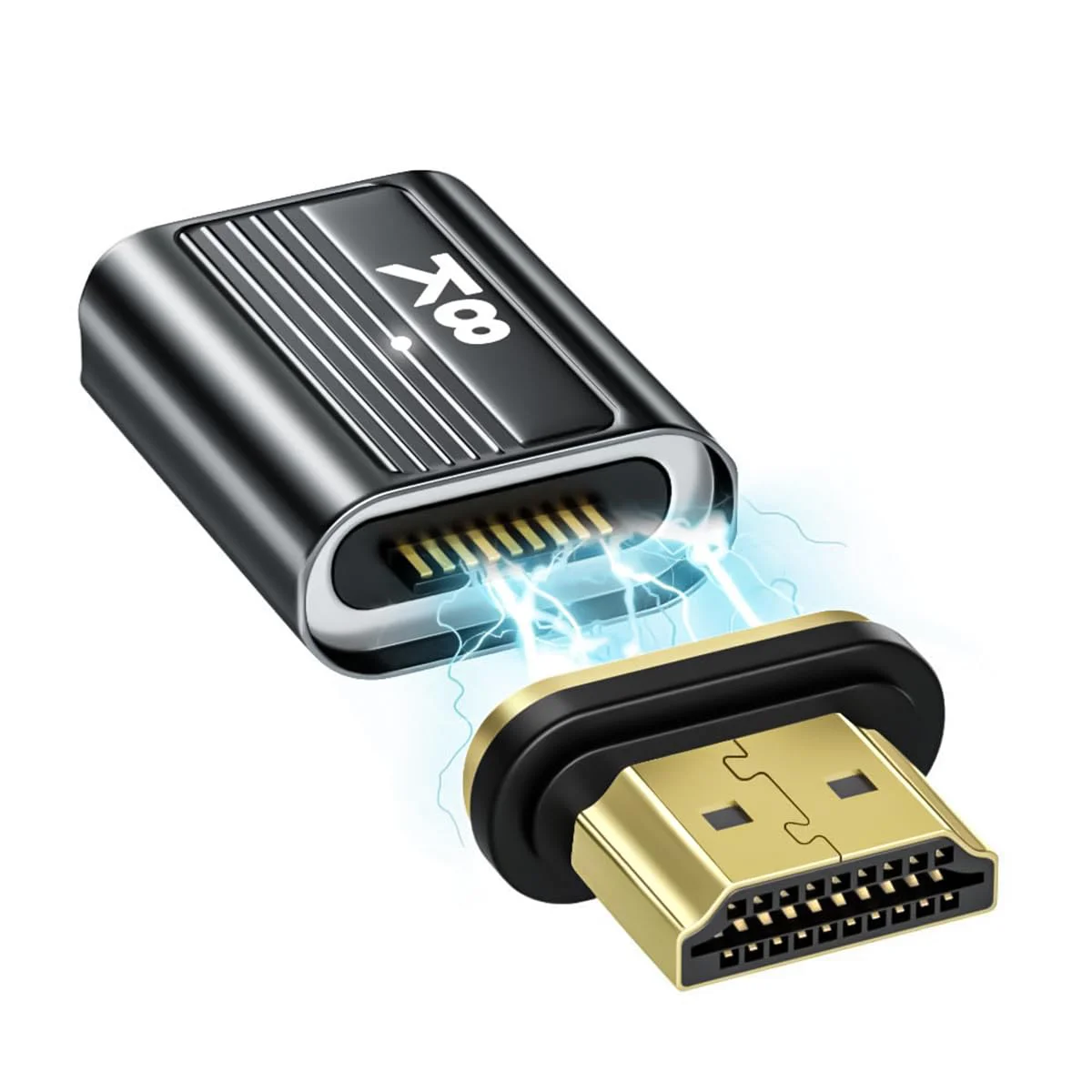 Verilux® HDMI to HDMI Adapter 8K, HDMI 2.1 Female to Male Connector Extension Adapter Support 8K@60Hz / 4K@120Hz 48Gbps UHD 2160P 1080P 3D, HDR, ARC for Laptop, PC, Monitor, Roku TV - image 2