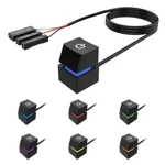 Verilux Desktop Computer Power Switch, Computer On/Off Switch, Push Button Cpu Power Switch Button For Household Office Hotel Extension Cord, External Remote Start Pc Motherboard Switch Button Cable