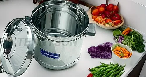 Tennyson Stainless Steel Outer Lid Idli Cooker Big (Without Plate), 5 liter - image 4