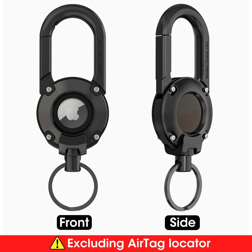 ZORBES® Case for AirTag Anti-Lost AirTag Case with Quick Connection Buckle and Ring for Attachment Portable AirTag Cover for Keychain Bag Backpack Wallet, No AirTag - image 5