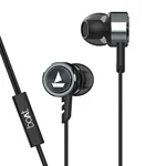 boAt BassHeads 122 Wired in Ear Earphones with Heavy Bass, Integrated Controls and Mic (Gun Metal)
