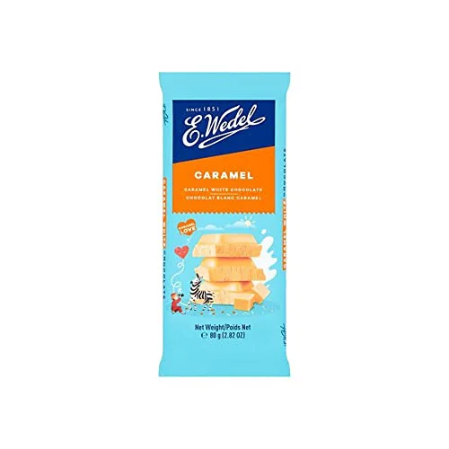 5x Wedel Caramel Chocolate Bar 80g each - Pack of 5