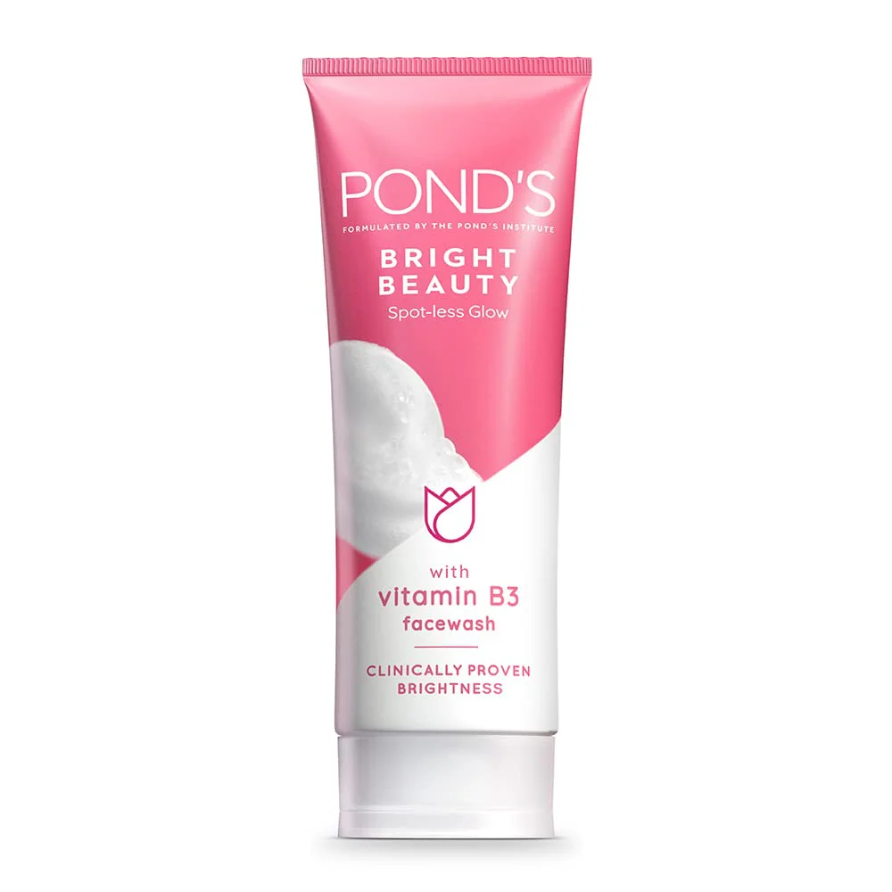 Ponds Bright Beauty Spot-less Fairness & Germ Removal Facewash, 50 g Tube - image 2