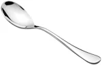 Parage 6 Pieces Stainless Steel Table Spoons Set with Round Edge, 18.5 cm, Tableware, Set of 6, Silver