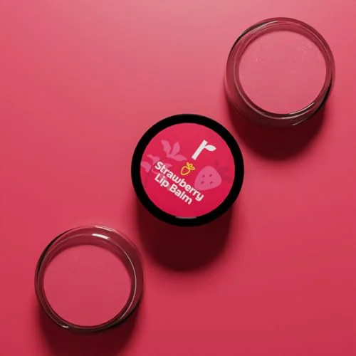 Rivona Naturals Strawberry Lip Balm | Avocado Butter + Kokum Butter | Moisturizing and Plumping | For Men & Women | 8 gm - image 3