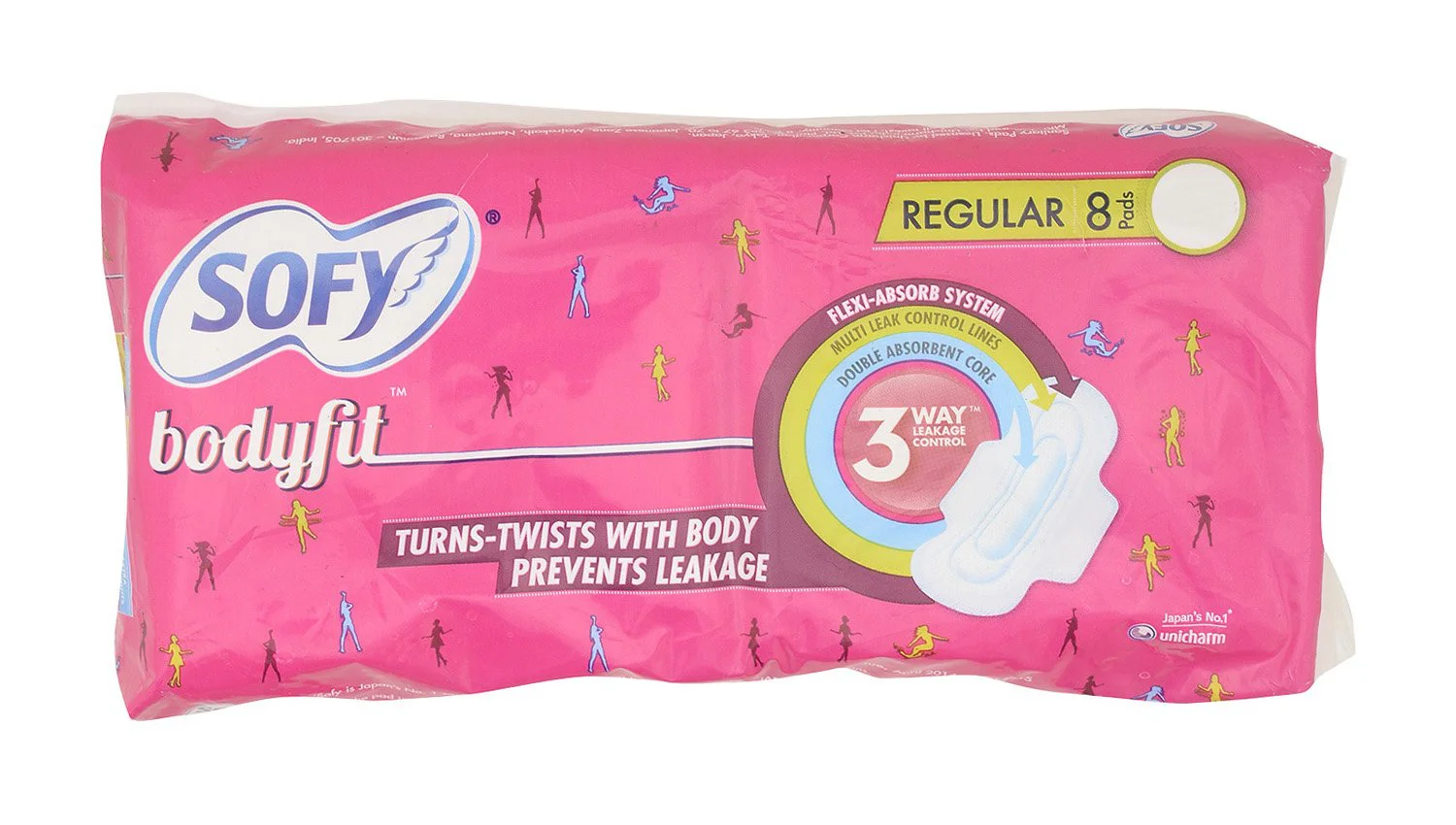 Sofy Sanitary Pad - Bodyfit Regular, 8 Pieces Pack - image 2