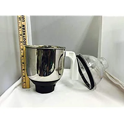 Preethi MGA-513 1.5-L Jar (Steel/Transparent) | Stainless Steel, Transparent Dome | Machine Ground and Polished Blades | Silver & Steel | 1 Year Warranty - image 3