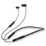 PTron Tangent Urban, 60Hrs Playtime, ENC, Bluetooth 5.3 Earphones, Low Latency Gaming, Punchy Bass, in-Ear Wireless Headphones with Mic, Type-C Fast Charging Neckband, IPX4 & Voice Assistance (Black)
