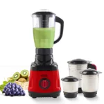 Kutchina Grindo Excel Mixer Grinder 500 Watt with 4 Jars (Juicer Jar, Liquidizing, Wet Grinding, Chutney Jar) | Stainless Steel Blades | Mixer Grinder 500+ Watt | 2Yrs on Product, 5Yrs on Motor