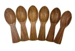 Small Sisam Wooden Masala Spoon - Set of 6 for .4 inch