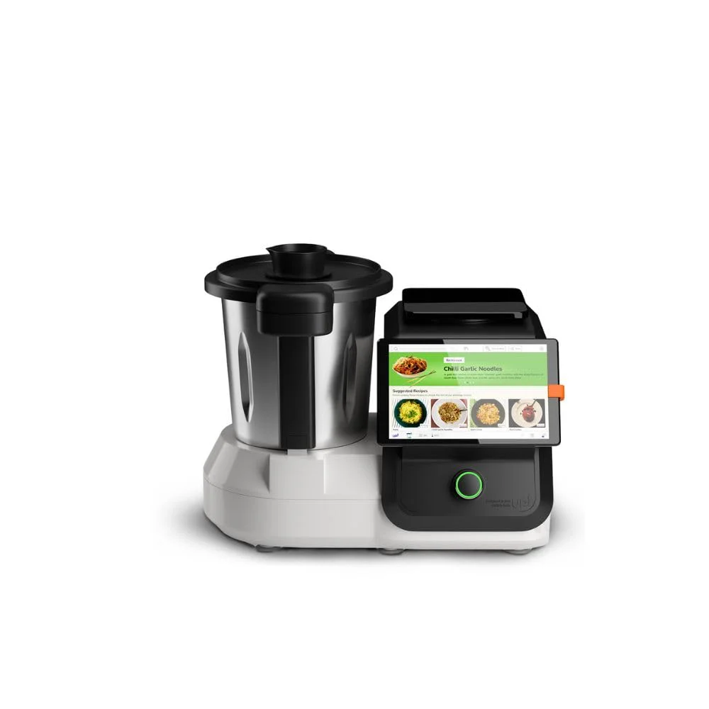 upliance, AI Cooking Assistant with 500+ recipes from around the world | WiFi & built-in 8 inch Touch screen | Automated Chop, Saute, Stir, Knead, Steam And Cook (Indian Plug)