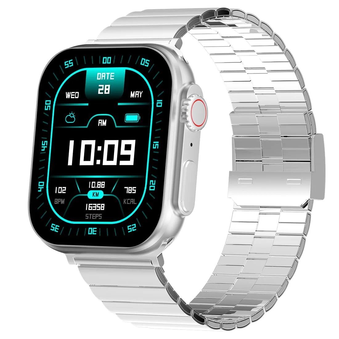 Fire-Boltt Newly Launched Gladiator + 1.96” AMOLED Display Luxury Smartwatch, Rotating Crown, 115+ Sports Modes & Bluetooth Calling, AI Voice Assistant, Gaming