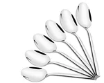 Kristal Premium Stainless Steel Dinner Table Spoon Set of 6pcs (Medium, 6 Piece)