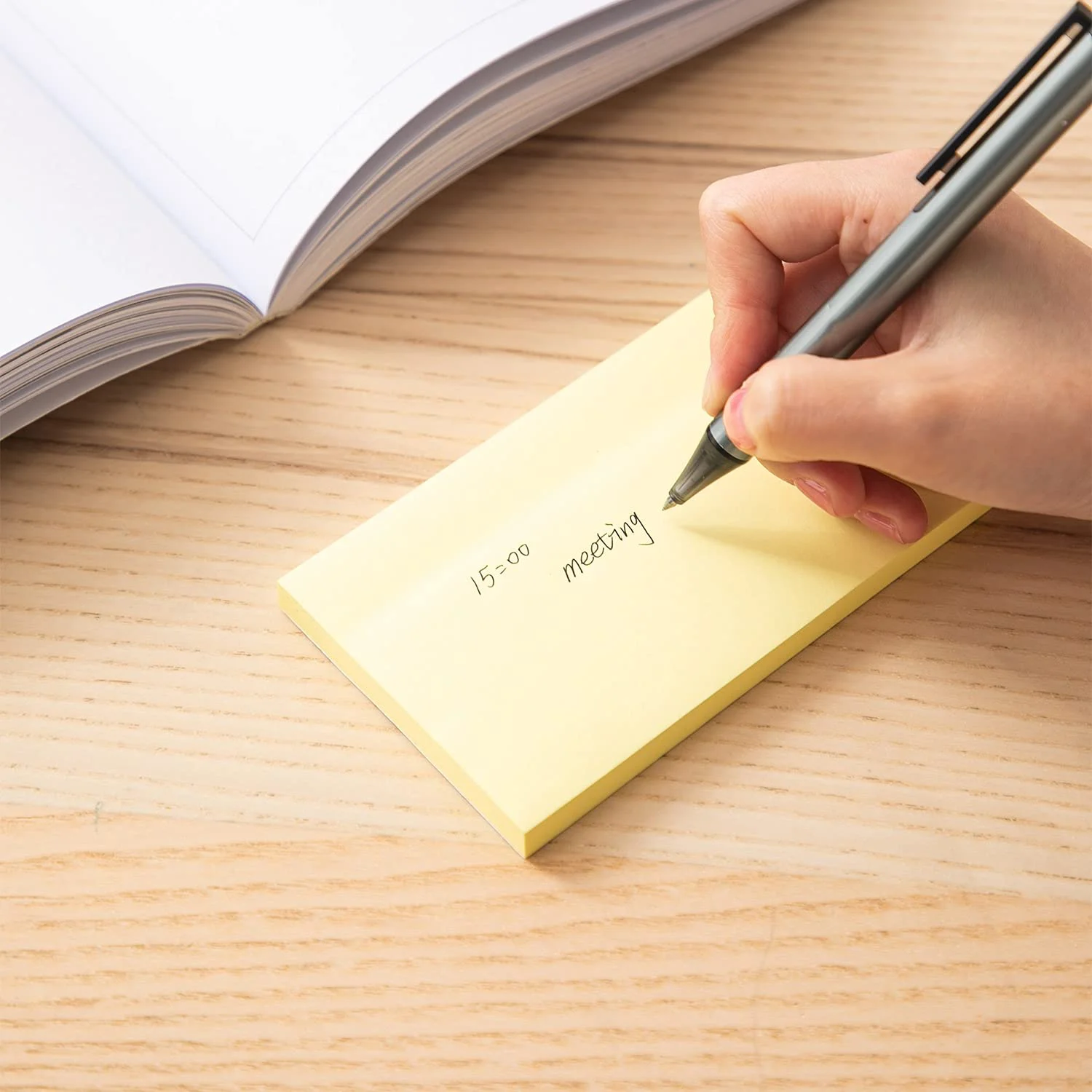 Deli Wa00552 Sticky Notes 3/5 100 Sht 1T - Color May Vary