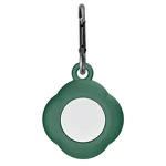FOSO(™) Silicone AirTag Case, Four Leaf Clover airtag Protective Cover, Non-Slip Washable airtag case, Anti-Scratching Compatible with AirTag Trackers (Green)
